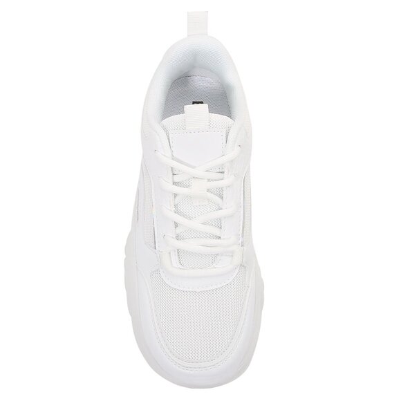 HANNA Cyber Pulse White Platform Sneakers - Picture 3 of 5
